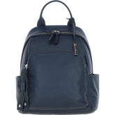 Ladies Navy Leather Rucksack