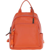 Ladies Orange Leather Rucksack
