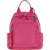 Ladies Hot Pink Leather Rucksack