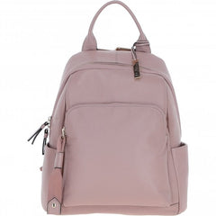 Ladies Blush Pink Leather Rucksack