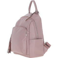 Ladies Blush Pink Leather Rucksack