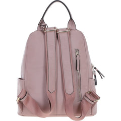 Ladies Blush Pink Leather Rucksack