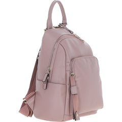 Ladies Blush Pink Leather Rucksack
