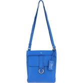 Ladies Ocean Blue Leather Cross Body Bag