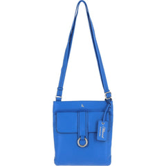 Ladies Ocean Blue Leather Cross Body Bag