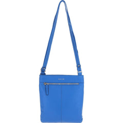 Ladies Ocean Blue Leather Cross Body Bag