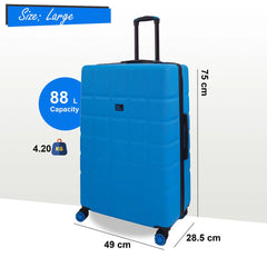 Coker Large Soft Shell Blue Suitcase