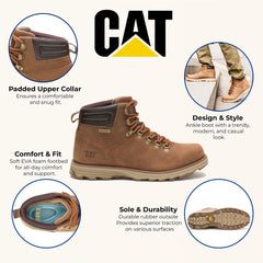 Caterpillar - Men's Sire Brown Leather Boots