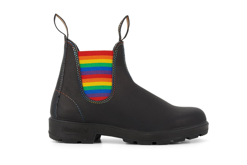 *Available for Pre-Order* Blundstone - 2105 Black & Rainbow Leather Chelsea Boots