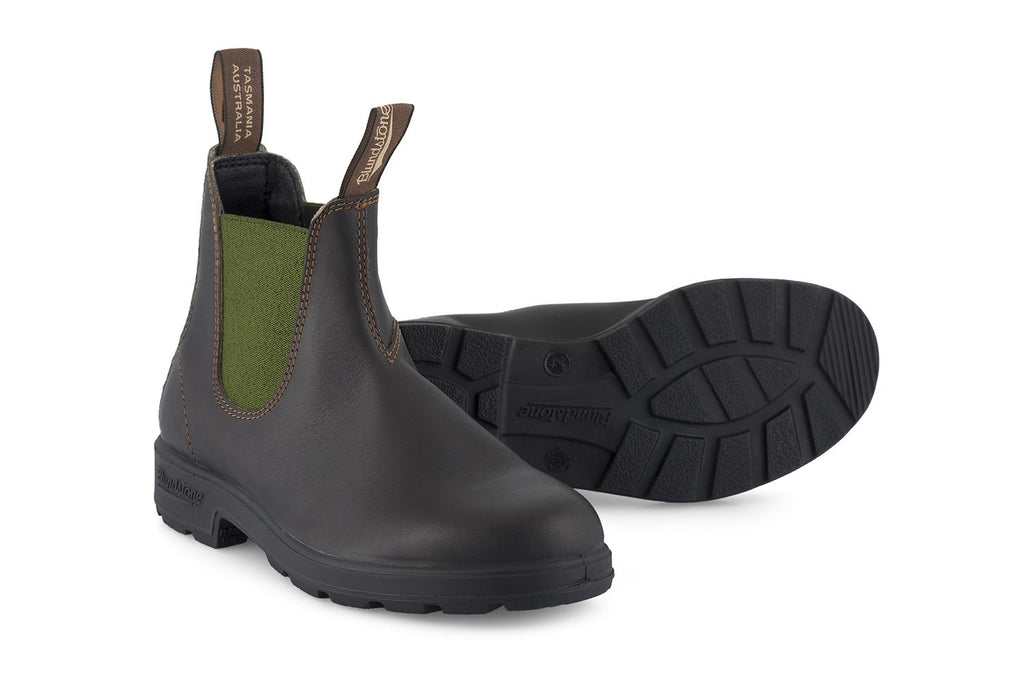 *Available for Pre-Order* Blundstone - 519 Stout Brown & Olive Leather Chelsea Boots