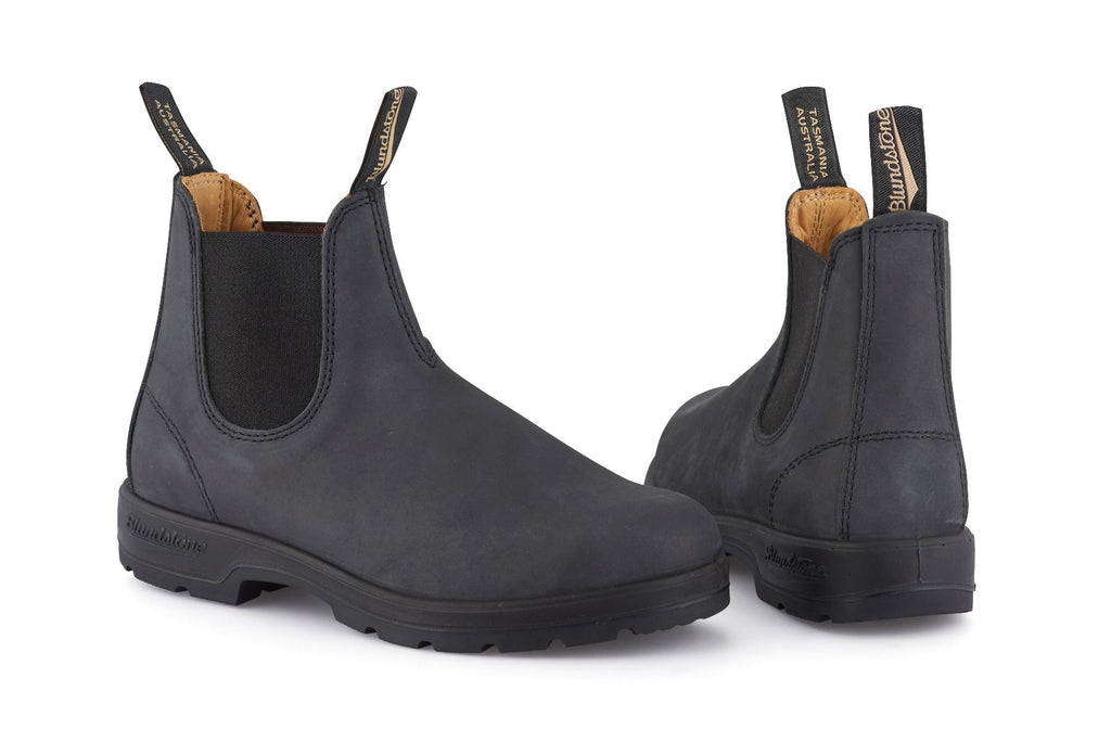 *Available for Pre-Order* Blundstone - 587 Rustic Black Leather Chelsea Boots