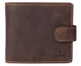 Cactus Buff Brown Leather Large Tab Wallet with RFID