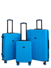 Coker Set of 3 Soft Shell Blue Suitcases