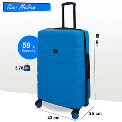 Coker Medium Soft Shell Blue Suitcase