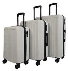 Cullman Set of 3 White Hard Shell White Suitcases