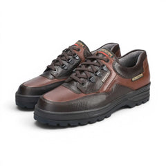 Mephisto - Barracuda MT 742 Men's Chestnut & Dark Brown Leather Walking Shoes
