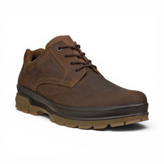 Ecco - Men's Camel Brown Leather Waterproof Casual Shoes: Rugged Track 25