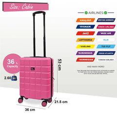 Coker Cabin Soft Shell Pink Suitcase
