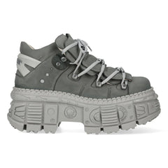 NEW ROCK - M-106WALL-C63 Urban Grey Leather Tower Boots