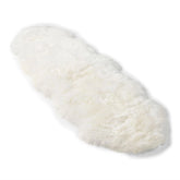 Large Silky Soft Ivory Genuine Sheepskin Rug