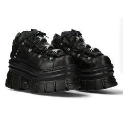 NEW ROCK -  M-106-C178 - Lace Up Tower Shoes