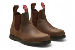 Rossi - 607 Booma Rustic Brown Leather Chelsea Boots