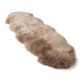 Large Silky Soft Taupe Genuine Sheepskin Rug