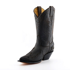 Grinders - Arizona Hi Dark Brown Leather Cowboy / Western Style Boots
