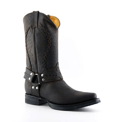 Grinders - Galveston Brown Leather Cowboy / Western Style Boots
