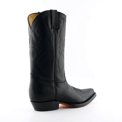 Grinders - Louisiana Black Leather Cowboy / Western Style Boots