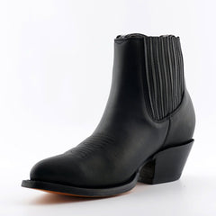 Grinders - Maverick Black Leather Cowboy / Western Style Boots