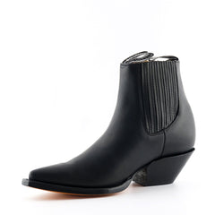 Grinders - Mustang Black Leather Cowboy / Western Style Boots