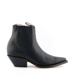 Grinders - Mustang Black Leather Cowboy / Western Style Boots