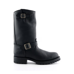 Grinders - Wild One Black Leather Cowboy / Western Style Boots