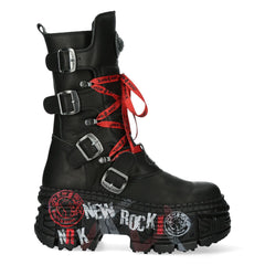 NEW ROCK - WALL028B-C1 Chunky Platform Boots