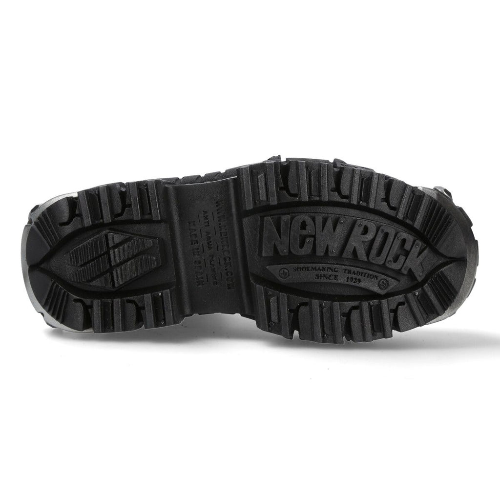 NEW ROCK -  WALL083C-S4 Chunky Platform Eyelet Boots