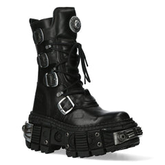 NEW ROCK - WALL1473-S11 Chunky Platform Boots