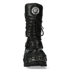 NEW ROCK - WALL1473-S11 Chunky Platform Boots