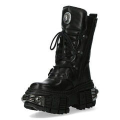 NEW ROCK - WALL1473-S11 Chunky Platform Boots