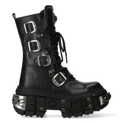 NEW ROCK - WALL1473-S11 Chunky Platform Boots