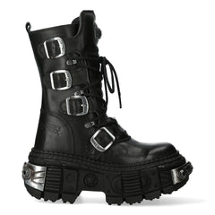 NEW ROCK - WALL1473-S3 Chunky Platform Boots