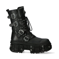 NEW ROCK - WALL373-S11 Chunky Platform Boots
