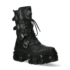 NEW ROCK - WALL373-S11 Chunky Platform Boots
