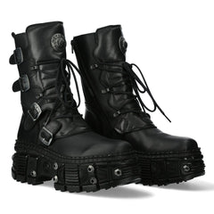 NEW ROCK - WALL373-S11 Chunky Platform Boots