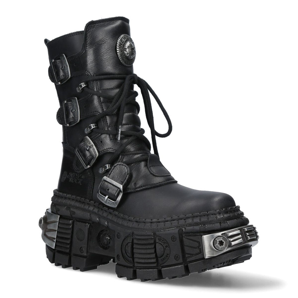 NEW ROCK -  WALL373-S3 Chunky Platform Boots