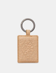 Yoshi - Custard Cream Leather Key Ring