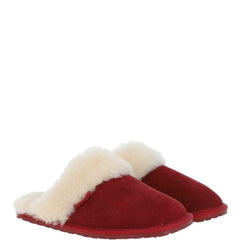 Ladies Red Sheepskin Classic Slip On - Pippa