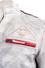 Men's Nappa Racing Biker Style Leather Jacket: Paolo