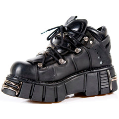 NEW ROCK -  M-106-S1 - Lace Up Tower Shoes