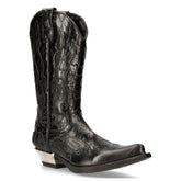 NEW ROCK - M-7921-S1 Western Style Black Flame Boots